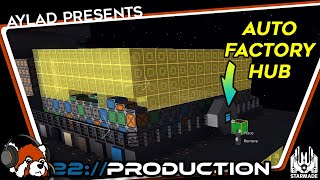 (Starmade Survival) Auto-crafting factory hall - every hull color! #starmade