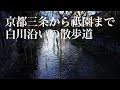 京都三条から祗園まて白川沿いの散歩道 Walking Around Kyoto in Winter
