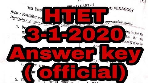 Haryana HTET TGT  level 2 answer key official ll Dinesh jangra