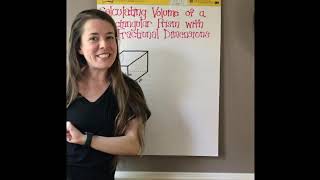 Calculating Volume of a Rectangular Prism w/ Decimal or fractional Dimensions