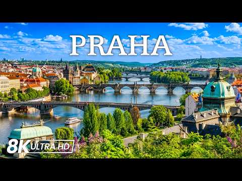 PRAGUE 8K 🇨🇿 – The Fairytale City of Europe | Stunning Views of Czechia in Ultra HD