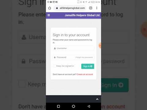 How to login to your Jamalife Account