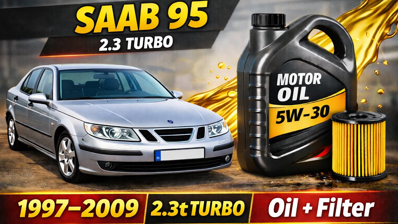 Saab 95 Ölwechsel selber machen DIY Service