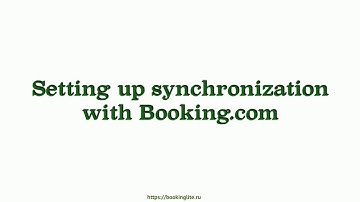 Setting up synchronization with Booking.com