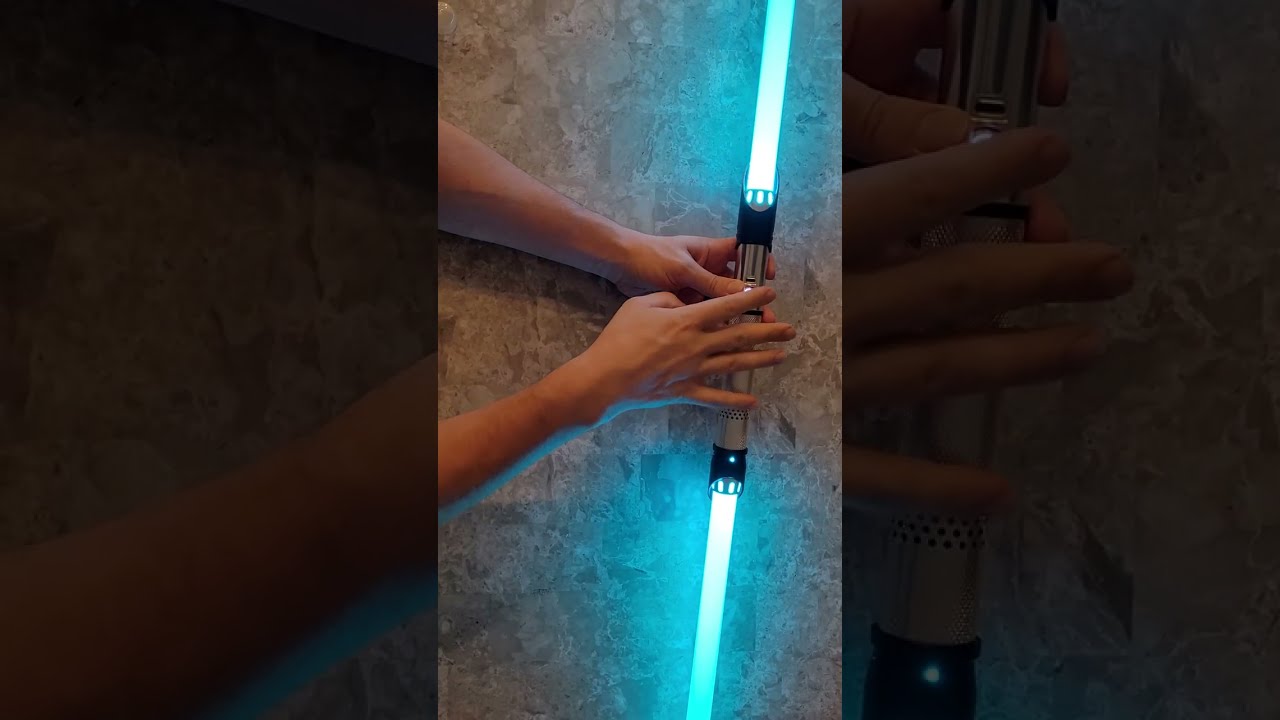 Bossaber Zabrak Lightsaber Double Saber Color change with sound Extremely Durable Aluminum Hilt RGB