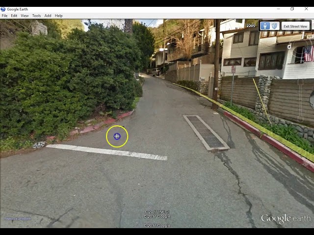 Sharon Tate, Manson murder route Aug  8, 1969 from Google Earth