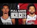 Detroit Pistons Vs San Antonio Spurs Full Game Highlights Feb 23 2026 NBA