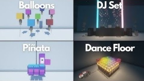 10+ Minecraft New Year Party Build Hacks
