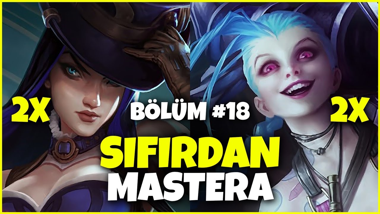 4 MAÇ TEK VİDEODA! TR Sunucusunda sıfırdan MASTER'A #18 | w/ @arrer5078  | Jinx - Caitlyn