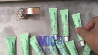 Indonesia export aluminum tube filling sealing machine for ointment 15.9mm tube 65 piece per min