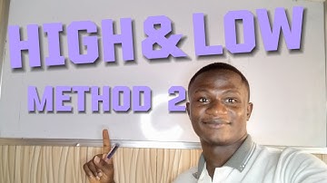 HIGH & LOW METHOD OF COST SEGREGATION WITH A CHANGE IN FIXED COST || COSTING || ICAN || ACCA