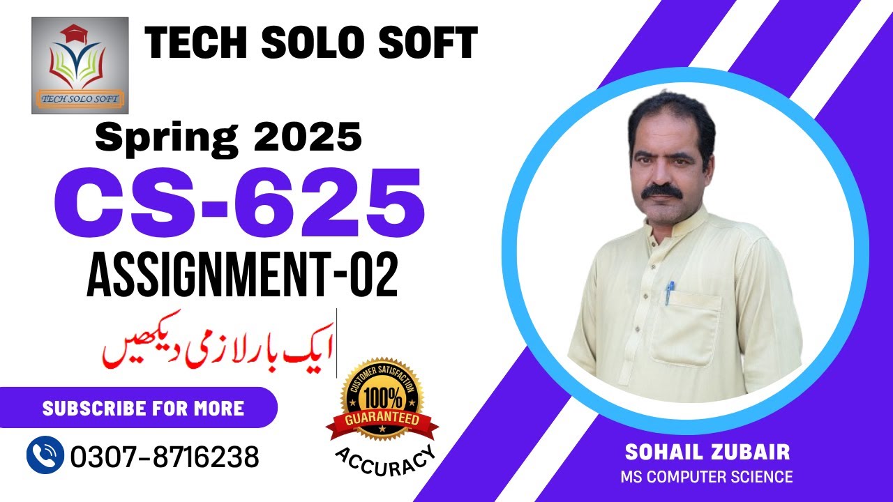 CS625 Assignment 2 Solution Spring 2025 | 100% Correct | CS625 ...