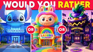 Would You Rather...? Build Your Dream School Life 🏫✨🎒🌈 Daily Quiz