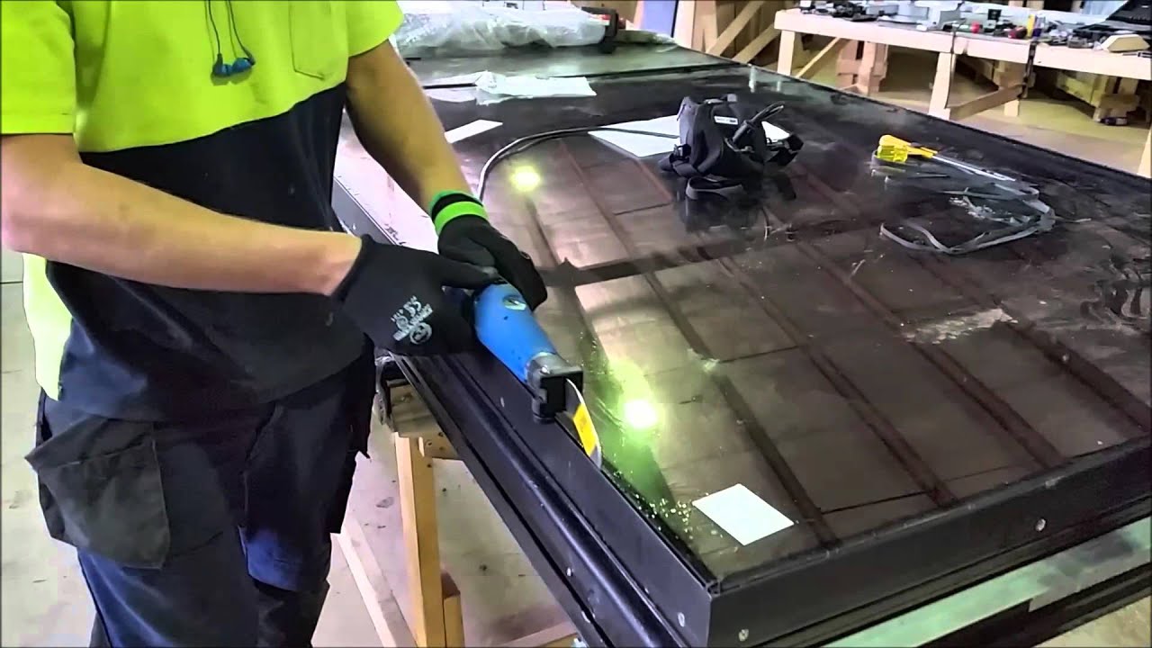 Btb Tools Unitised Curtainwall Glass Removal Demonstration Youtube