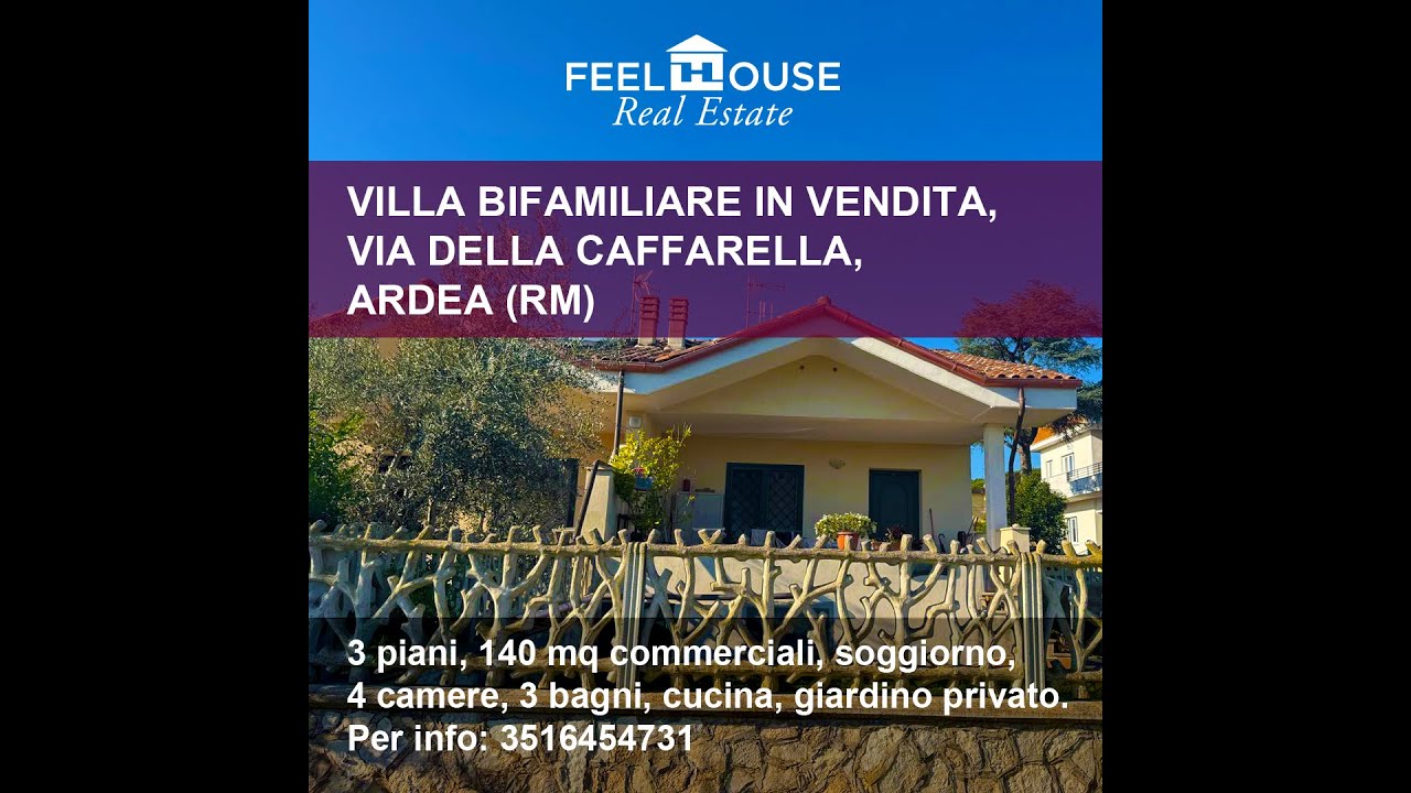 Villa in vendita in via della Caffarella, Marina d'Ardea (Roma)