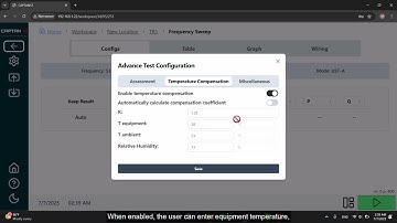 Test Settings & Device Info in CAPTAN Explained