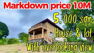 N9UP-370-26 Residential farm property 5000 sqm clean title with resthouse and ocean view