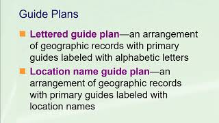 Chapter 5 2:  Geographic Records Management (Part 1)
