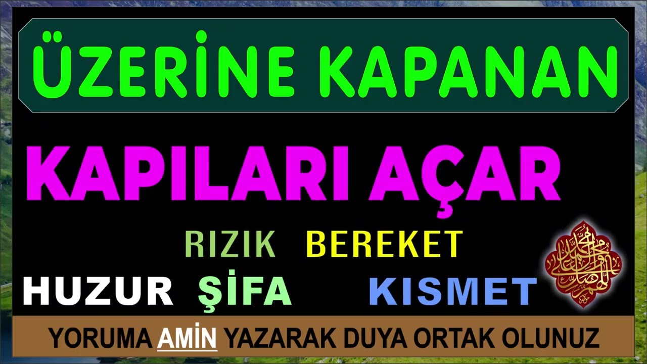 ÜZERİNE KAPANAN KAPILARI AÇAR