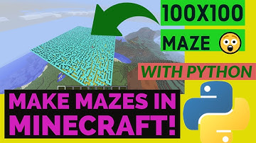AUTOMATIC MAZE MAKER IN MINECRAFT! | Make custom mazes using Python in your Minecraft World!