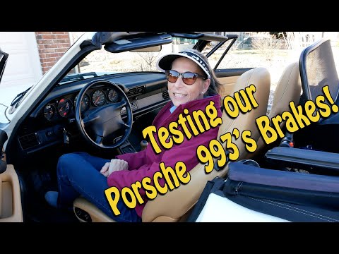 Testing the brakes our Porsche Air Cooled 993 Cabriolet!