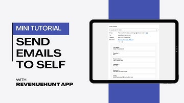 Mini Tutorial ❷ Sending Email Notifications to Yourself with RevenueHunt App