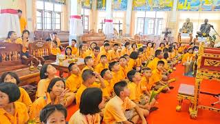 กิจกรรมเวียนเทียนวันวิสาขบูชา และกิจกรรมบําเพ็ญประโยชน์ | โรงเรียนวัดภูเขาทอง