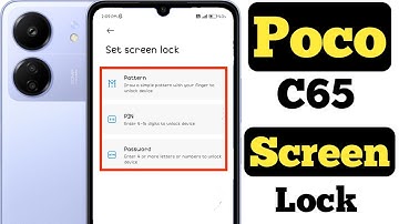 How to set screen lock on Poco C65 || Poco C65 me screen lock kaise set kare ||