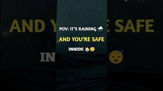POV: Rain is falling outside your window 🌧🏠 #shorts