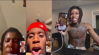 FACE TATTOO PRANK/MUKBANG WITH NLE CHOPPA (CRAZY REACTIONS!!) screenshot 3