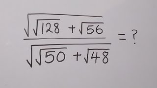 Nice Square Root Math Simplification | Math Olympiad