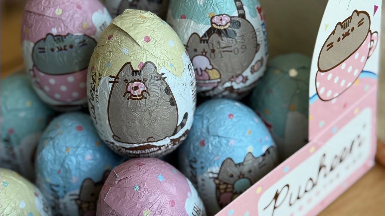 No Talking Surprise Eggs Pusheen Cat Unboxing 🐱🎁 