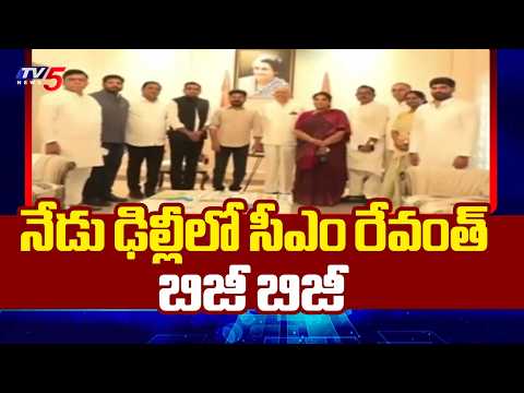 కేంద్ర మంత్రులతో భేటీ.. CM Revanth Reddy To Meet Union Ministers In Delhi Today | TV5 - TV5NEWS