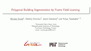 Polygonal Building Segmentation by Frame Field Learning