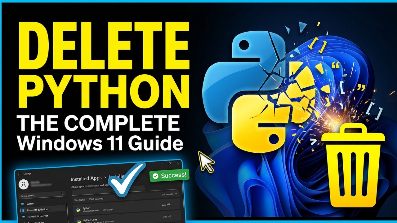 How to Uninstall Python on Windows 11 - YouTube