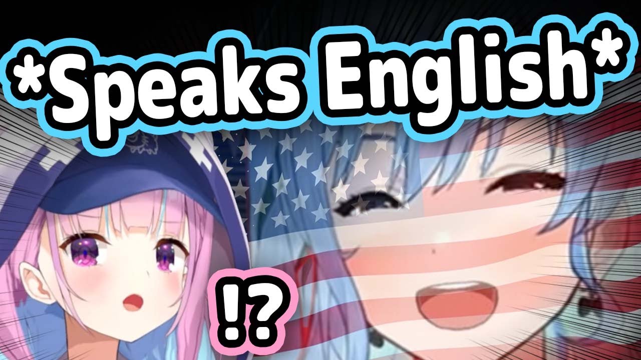 Suisei's English Pronunciation Sounds So American While Teaching Aqua【Hololive】