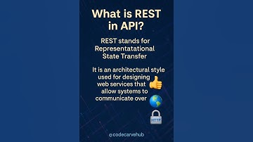 What is REST API?#restapi #webapi #dotnet #backenddevelopment #httptutorial #codecarvehub #apidesign