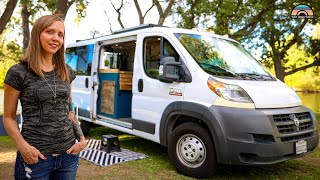 9-5 Digital Nomad Solo Female in DIY Camper Van