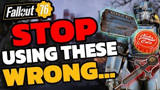 Fallout 76 STOP Wasting Caps, Repair Kits & Stimpaks! - Beginners Guide Tips And Tricks 2024