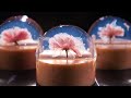桜とルビーチョコの水ようかんの作り方