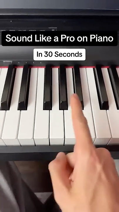 Sound Like a Pro on the Piano in 30 Seconds! #easy #piano #tutorial