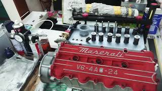 Maserati 2224v. AM331 / AM477  Biturbo  4 valve Engine head Restoration.