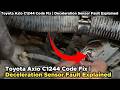 How to Fix C1244 Code in Toyota Corolla Axio | Open/Short Circuit in Deceleration Sensor