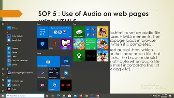 Use of Audio on web pages using HTML5.