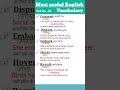 Series -32 Most Useful English Speaking Vocabulary with meaning and Sentences