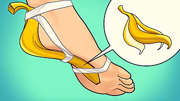 ¿Por qué debo frotarme los pies con cáscara de plátano?