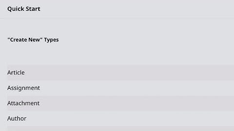 The Brightspot CMS Quick-Start Widget