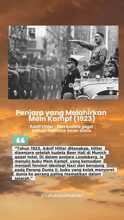 Dari kudeta gagal menuju bencana besar dunia #Hitler #SejarahGelap #WorldHistory