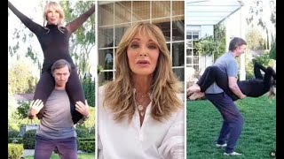 Charlie's Angels star Jaclyn Smith, 77, shares hot and sweaty workout session w.i.th husband