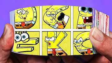 Alphabet lore but they are Spongebob part 3 ~abcd,shape lore,size comparison | Flipbook